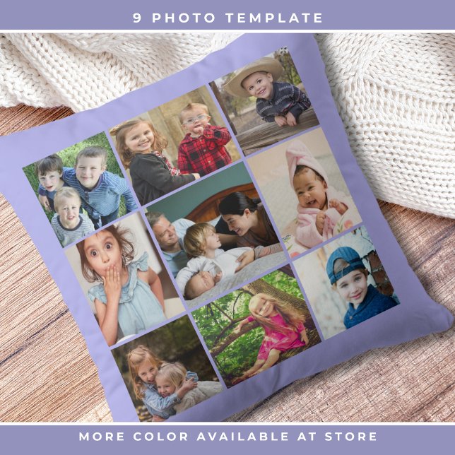 Almofada Personalizado 9 Colagem de Fotos - Família Keepsas (Criador carregado)