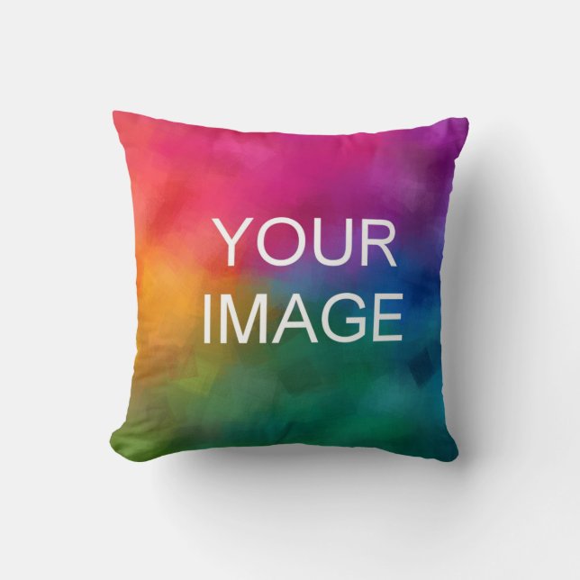 Almofada Personalizado Adicionar a sua imagem Modelo do log (Frente)