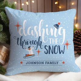 Almofada Personalizado Atravessando apressadamente a neve N