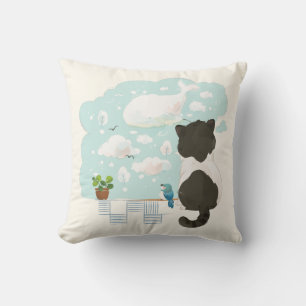 Almofada [Personalizado] Dia de um Gato - A Nuvem dos Sonho