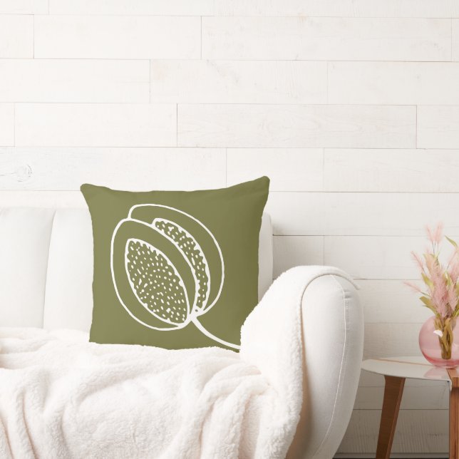 Almofada Personalizado faça você mesmo Moderno verde branco (Sofá)