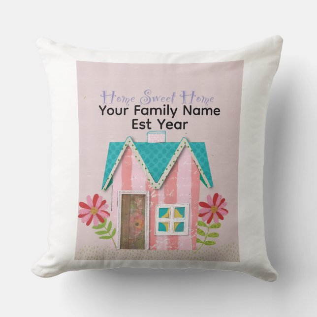 Almofada Personalizado O Capricho da Assinatura (Rosa e Tur (Frente)