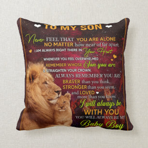 Almofada Personalizado Para Meu Filho Lion, Carta De Amor D