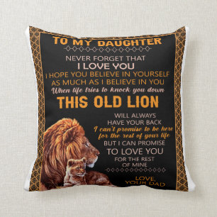 Almofada Personalizado Para Meu Leão Filha