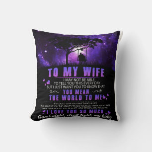 Almofada Personalizado para Minha Esposa, Carta do Marido