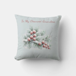 Almofada Personalizado Para Minha Querida Avó Inverno Geado