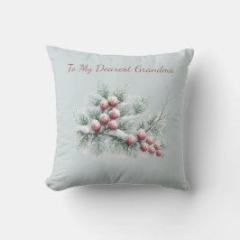 Almofada Personalizado Para Minha Querida Avó Inverno Geado
