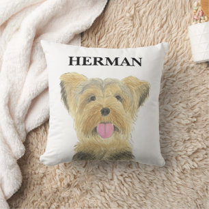 Almofada Personalizado Reversible Yorkie Yorkshire Terrier