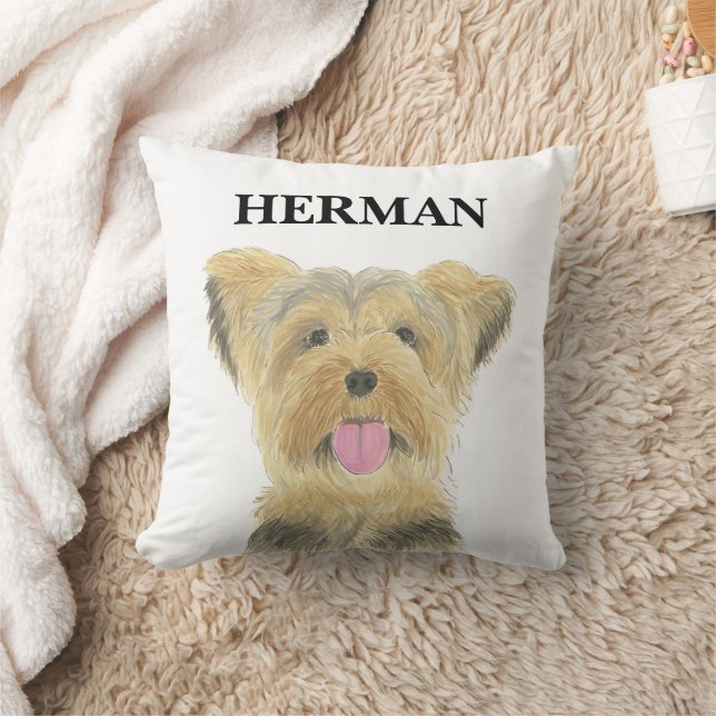 Almofada Personalizado Reversible Yorkie Yorkshire Terrier (Cobertor)