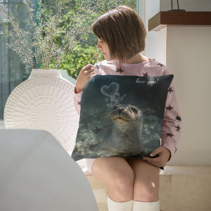 Almofada Personalizado Selado Com Um Beijo Magia Subaquátic