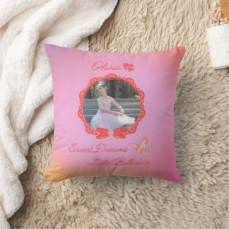 Almofada Personalizado "Sweet Dreams Little Ballerina" Rosa