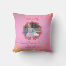 Almofada Personalizado "Sweet Dreams Little Ballerina" Rosa