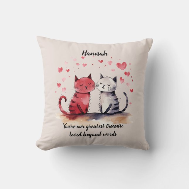 Almofada Personalizado, você é nosso maior tesouro. (Frente)