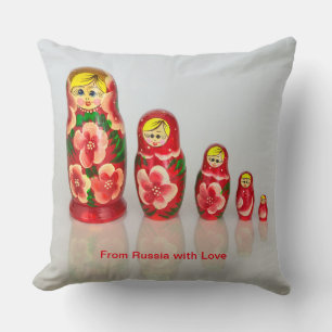 Almofada Personalizar bonecos de empilhamento da Matryoshka