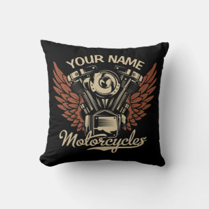 Almofada Personalizar Garagem de Motocicletas Biker