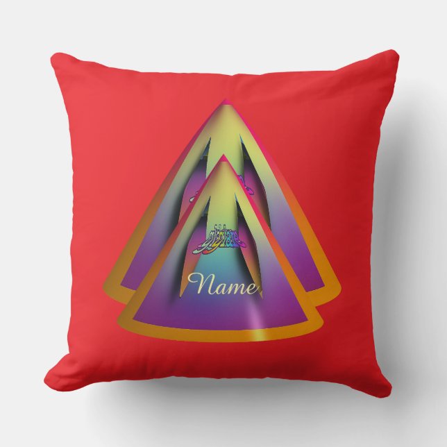 Almofada Personalizar Logotipo de Deslumbramento Cone de Pi (Frente)
