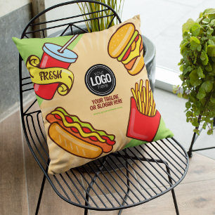Almofada Personalizar logotipo de empresa   Tema Hotdog do 