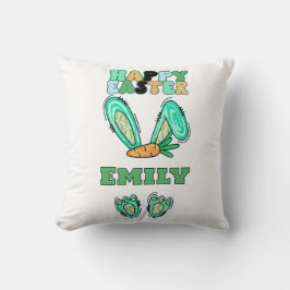 Almofada Personalizar Nome Cute Easter Bunny