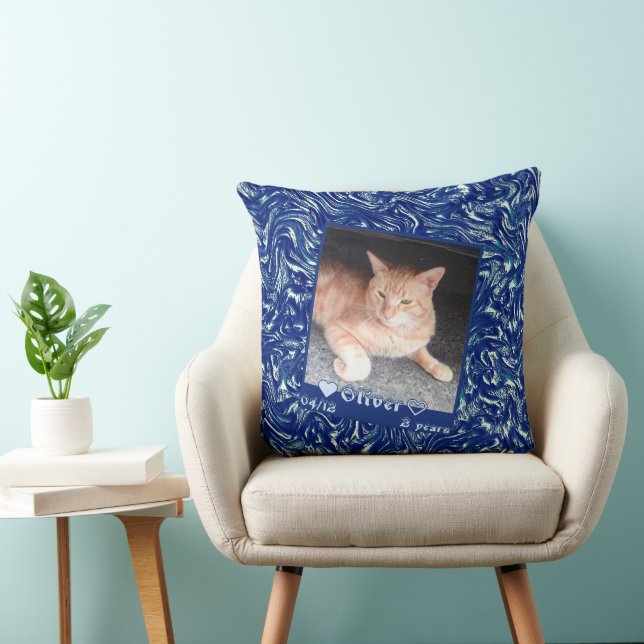 Almofada Personalizar o animal de estimação do fotograma fo (Cadeira)