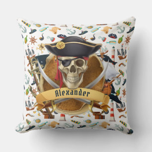 Almofada PERSONALIZAR padrão de pirataria perfeito