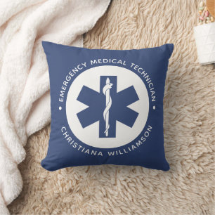 Almofada Personalizar símbolo EMT - Técnico médico de emerg