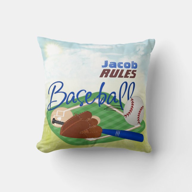 Almofada Personalizar Travesseiro Baseball (Frente)
