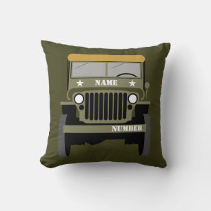 Almofada Personalizar Veículo Militar Vintage
