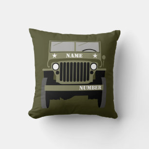 Almofada Personalizar Veículo Militar Vintage