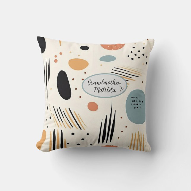 Almofada Personalizável estilo boho minimalista (Frente)