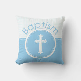 Almofada Personalizável, Menino Azul Filho de Deus Batismo
