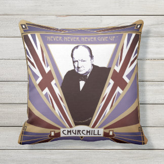 Almofada Personalize o art deco Union Jack de Winston