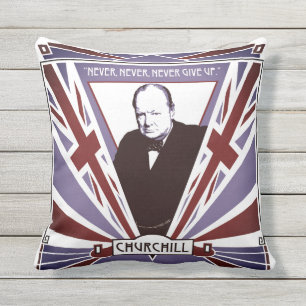 Almofada Personalize o art deco Union Jack de Winston
