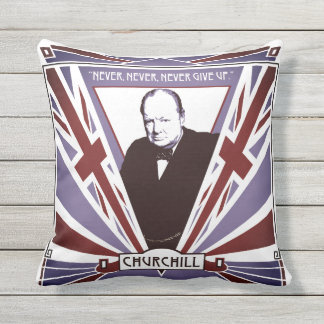 Almofada Personalize o art deco Union Jack de Winston