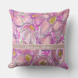 Almofada Personalize o belo e moderno dia da mãe jogando pi