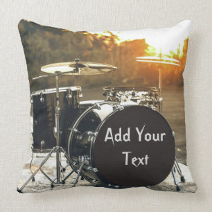 Almofada Personalize o Drummer do Drummer Kit do Drum Kit