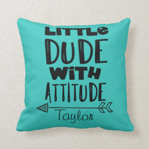 Almofada Personalize o menino pequeno com atitude