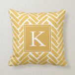 Almofada Personalize o Travesseiro de padrão de Herringbone<br><div class="desc">Personalize o Travesseiro de padrão de Herringbone moderno. Faz um presente excelente!</div>