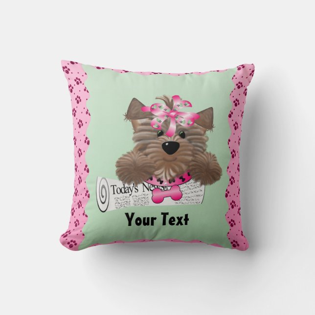 Almofada Personalize o Travesseiro decorativo 20" x 20" (Frente)