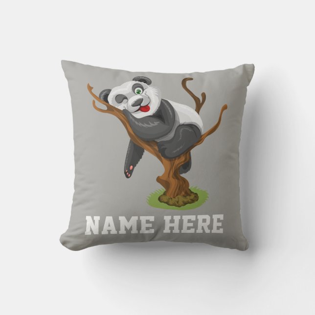 Almofada Personalize Seu Próprio Panda De Bebê Bonito (Frente)