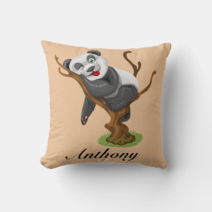 Almofada Personalize Seu Próprio Panda De Bebê Bonito