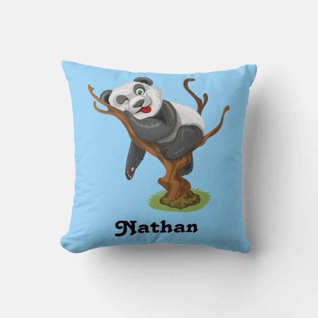 Almofada Personalize Seu Próprio Panda De Bebê Bonito (Frente)