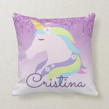 Personalize seu próprio Unicórnio Colorido Dormind