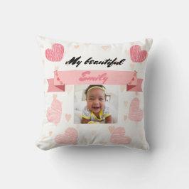 Almofada Personalize with your baby's name and picture.