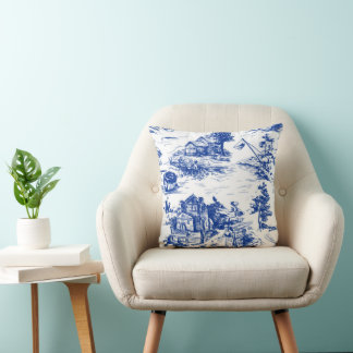 Almofada Personalized Blue French Toile 