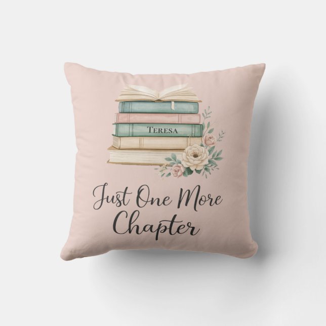 Almofada Personalized Book Lover “Just One More Chapter (Verso)