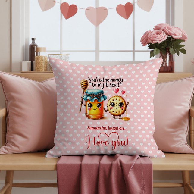 Almofada Personalized Cartoon Food Valentine Love Pillow (Personalized Cartoon Food Valentine Love Pillow)