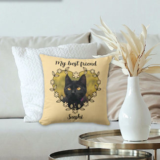 Almofada Personalized Cat Lover Throw Pillow