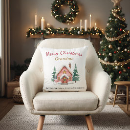 Almofada Personalized Christmas Grandma Pillow Gift