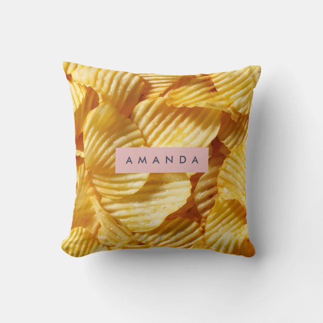 Almofada Personalized Crispy Potato Chip Design (Frente)