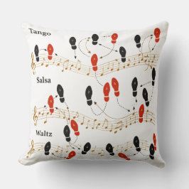 Almofada Personalized Dance Steps Music Art Retro Chic Gift